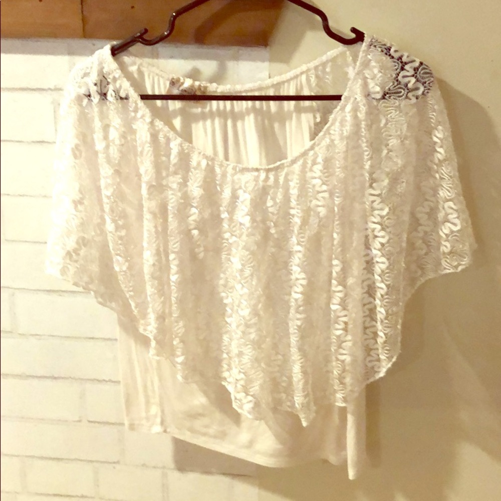 Flowing lace top